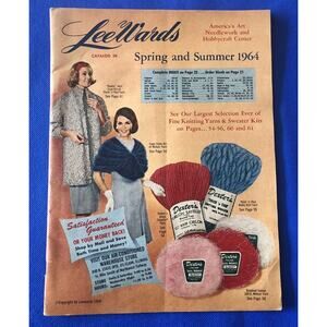 Vintage 1964 LeeWards Catalog Hobby Craft Fashion Crewel Flowers Linens Elgin IL